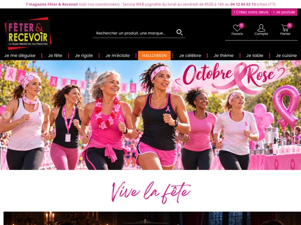 Page d'accueil de Fêter et recevoir