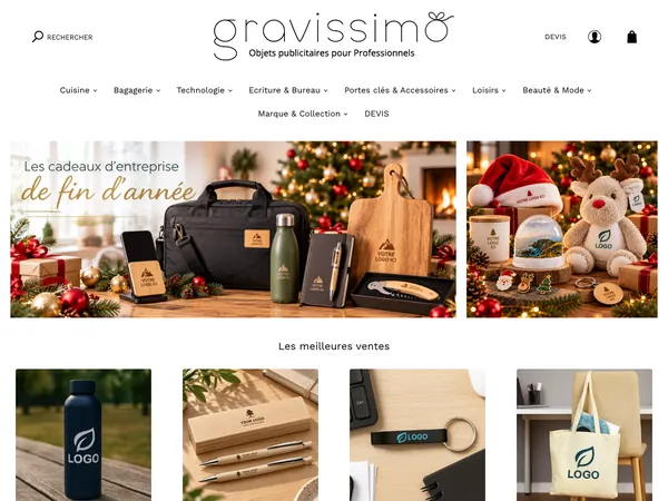 Page d'accueil de Gravissimo