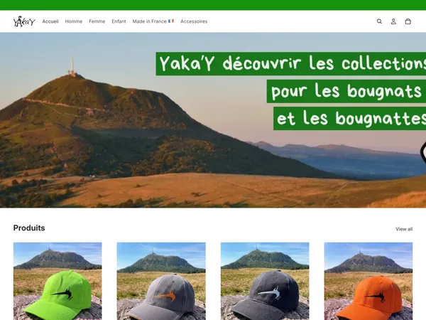 Page d'accueil de Yaka'y