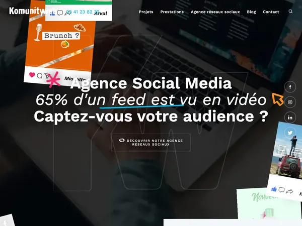 Page d'accueil de Komunity-Web