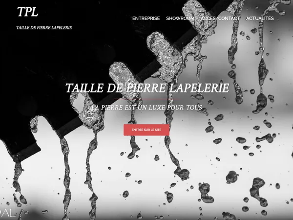 Page d'accueil de Taille de pierre Lapelerie