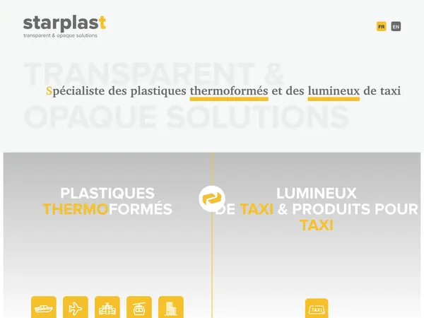 Page d'accueil de Starplast
