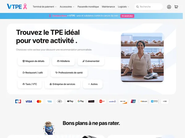 Page d'accueil de Vtpe