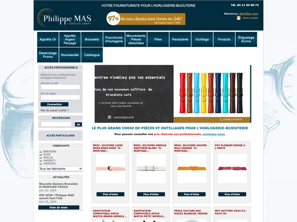 Page d'accueil de Philippe Mas