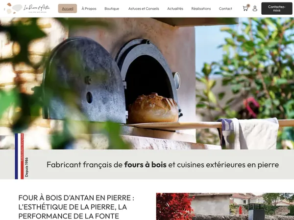Page d'accueil de La Pierre d'Antan