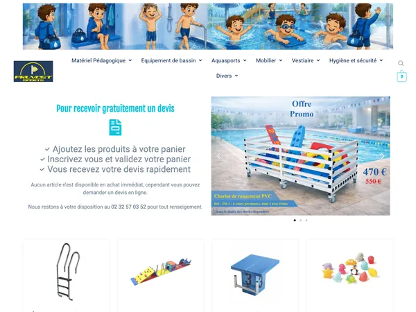 Page d'accueil de Pruvost Sports