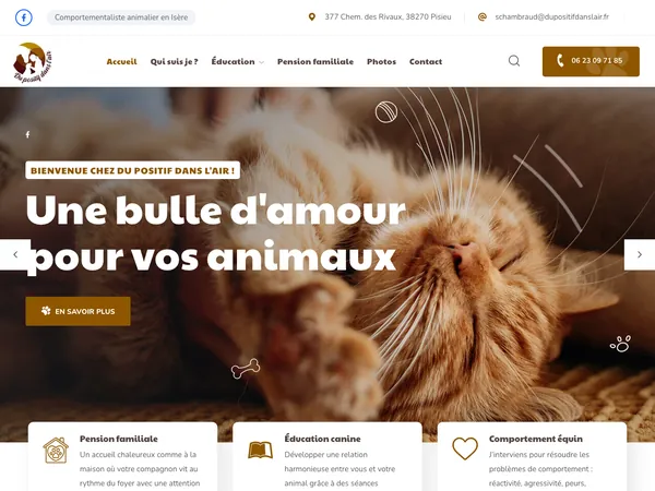 Page d'accueil de Du positif dans l'air