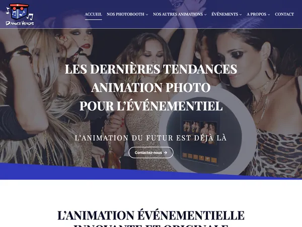 Page d'accueil de Dance Heads