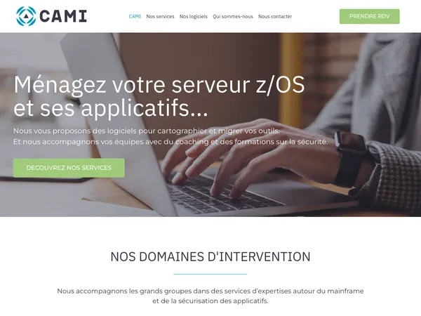 Page d'accueil de camits.ch
