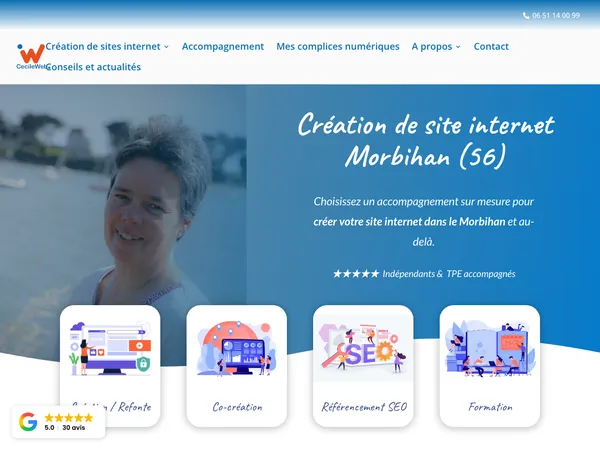 Page d'accueil de CecileWeb