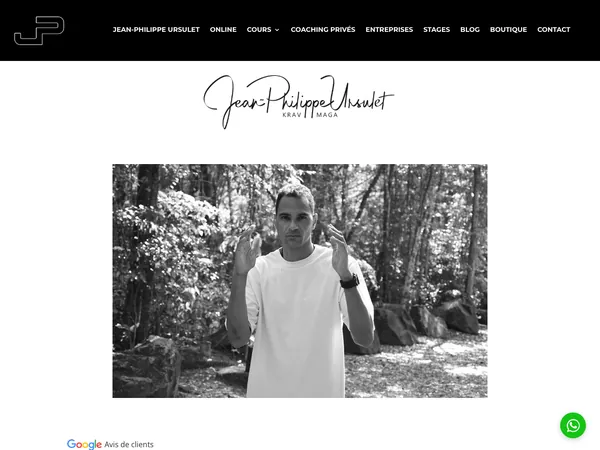 Page d'accueil de Krav Maga Martinique Jean-Philippe Ursulet