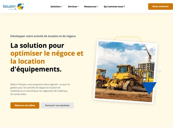 Page d'accueil de Edilogic