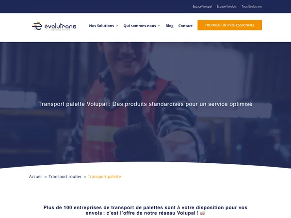 Page d'accueil de evolutrans.fr