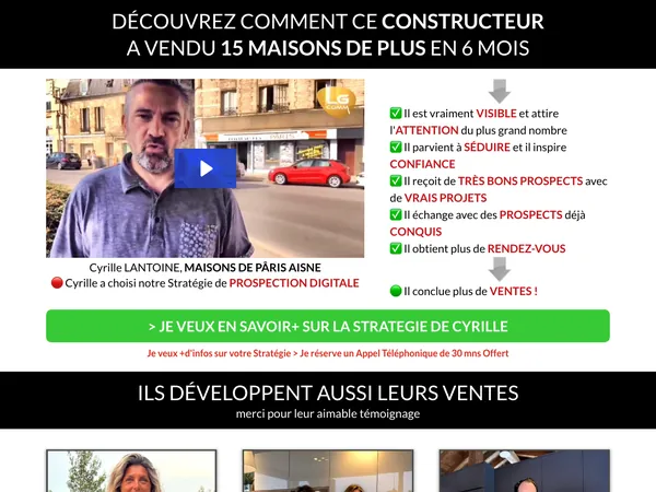 Page d'accueil de Sarl LG COMMUNICATION