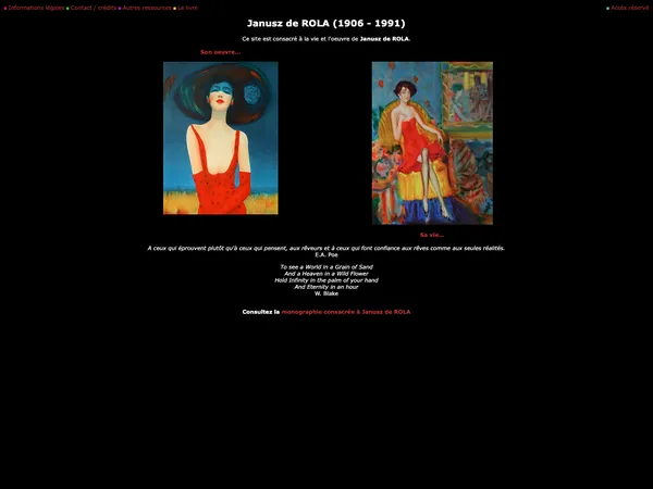 Page d'accueil de januszderola.net