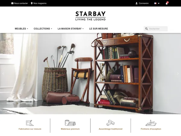 Page d'accueil de Starbay