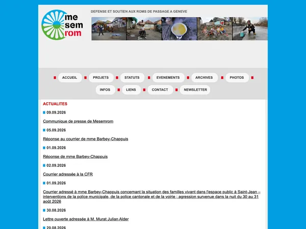 Page d'accueil de Mesemrom