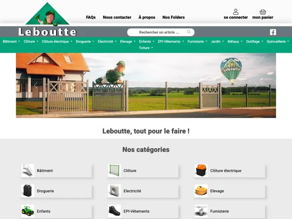 Page d'accueil de Leboutte