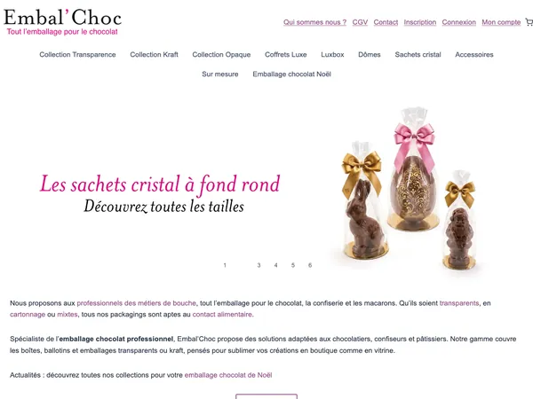 Page d'accueil de embalchoc.com