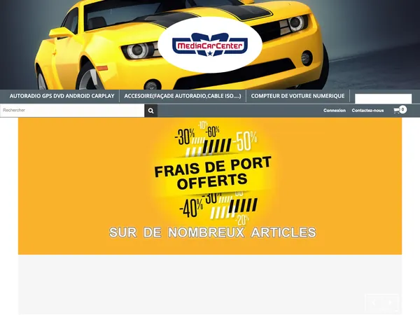 Page d'accueil de MediaCarCenter