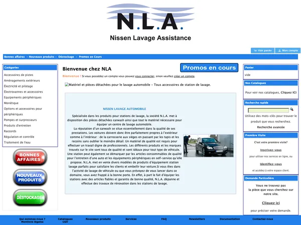 Page d'accueil de nissen-lavage-automobile.com