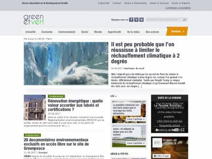Green et Vert : Blog sur l'actualité du développement durable dans le monde