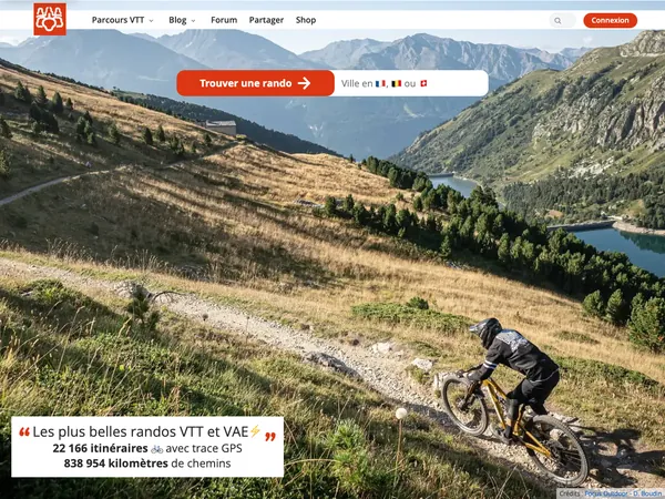 Page d'accueil de UtagawaVTT