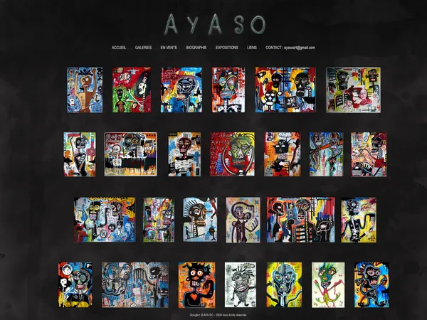 Page d'accueil de Aya So Art