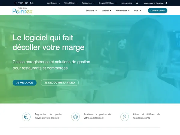 Page d'accueil de FIDUCIAL Pointex