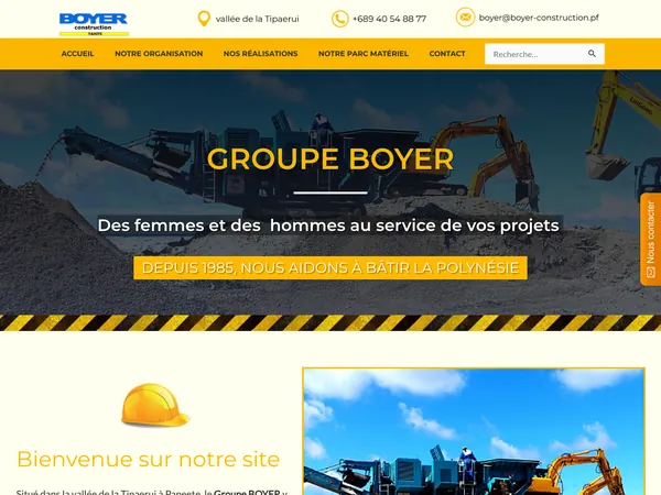 Page d'accueil de Boyer - Travaux Maritimes