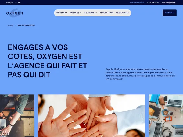Page d'accueil de Oxygen - RP