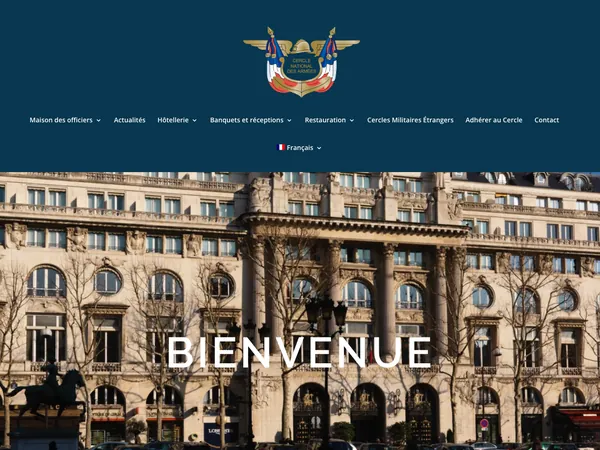 Page d'accueil de Cercle National des Armées