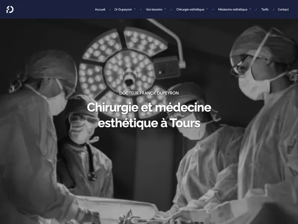 Page d'accueil de Docteur Franck Dupeyron