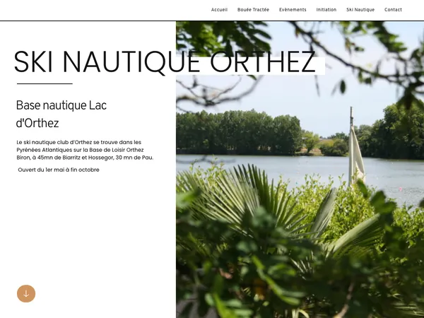 Page d'accueil de Ski Nautique Orthez
