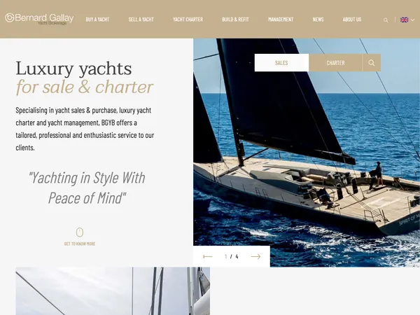 Page d'accueil de Bernard Gallay Yacht Brokerage