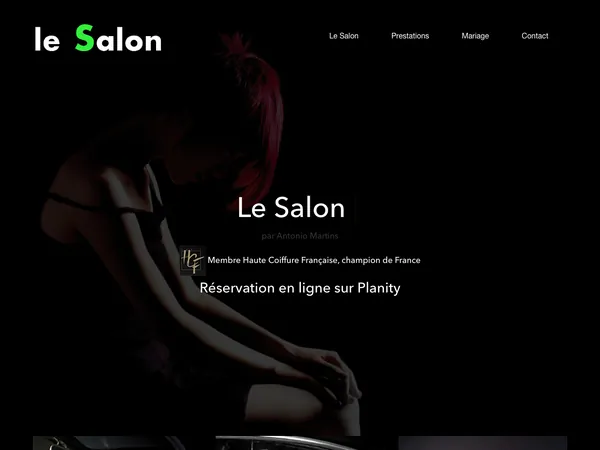 Page d'accueil de Le Salon par Antonio Martins