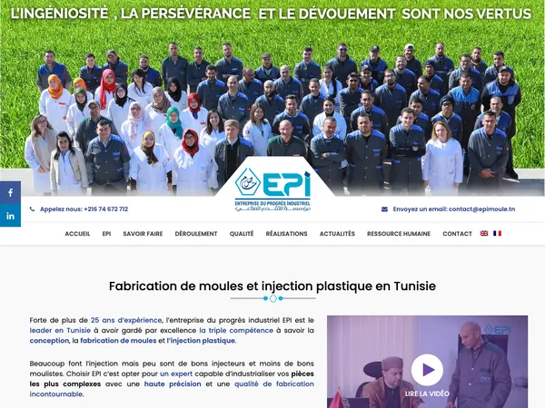Page d'accueil de Epi