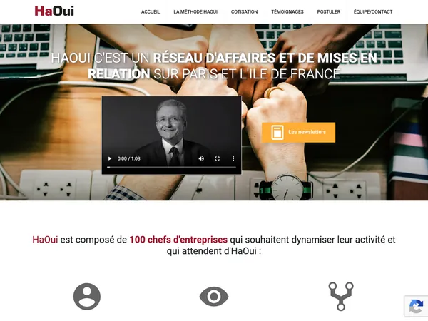 Page d'accueil de HaOui