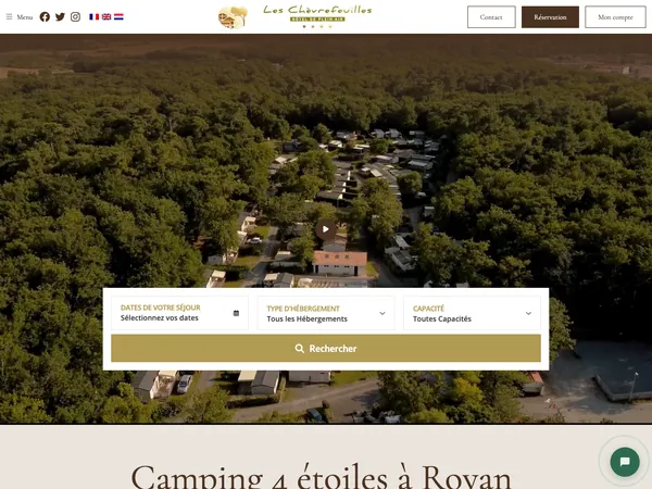 Page d'accueil de Les Chèvrefeuilles
