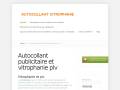 Autocollant publicitaire et vitrophanie plv