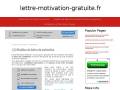 Lettre de motivation gratuite