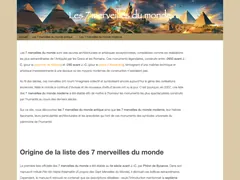 Les 7 merveilles du monde